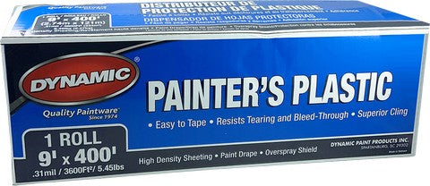 Plastic painter's canvas for professionals.