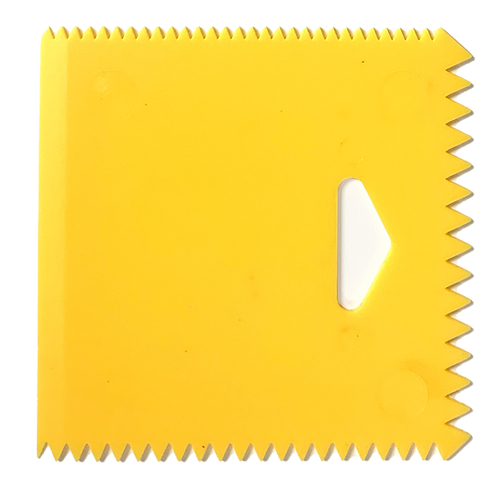 4" Plastic Glue Spreader (Saw Tooth Notch)