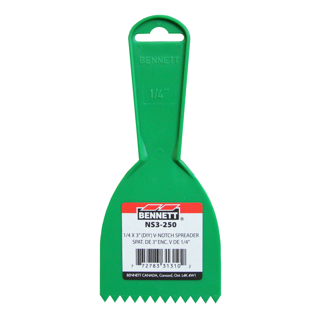 Bennett - Spatula with 1/4" V-notch