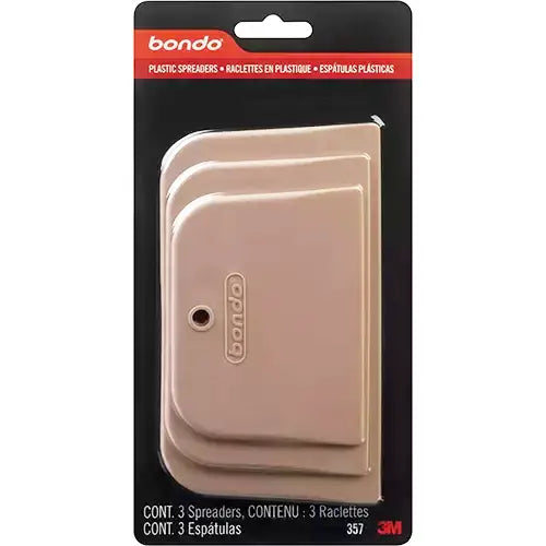 Bondo 3M Plastic Scrapers - Flexible and Reusable (Pack of 3)