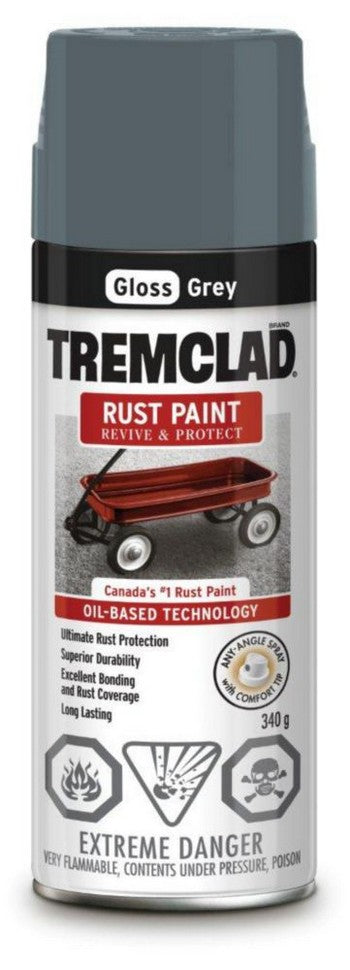 TREMCLAD (Aerosol) Gloss Gray Rust Paint