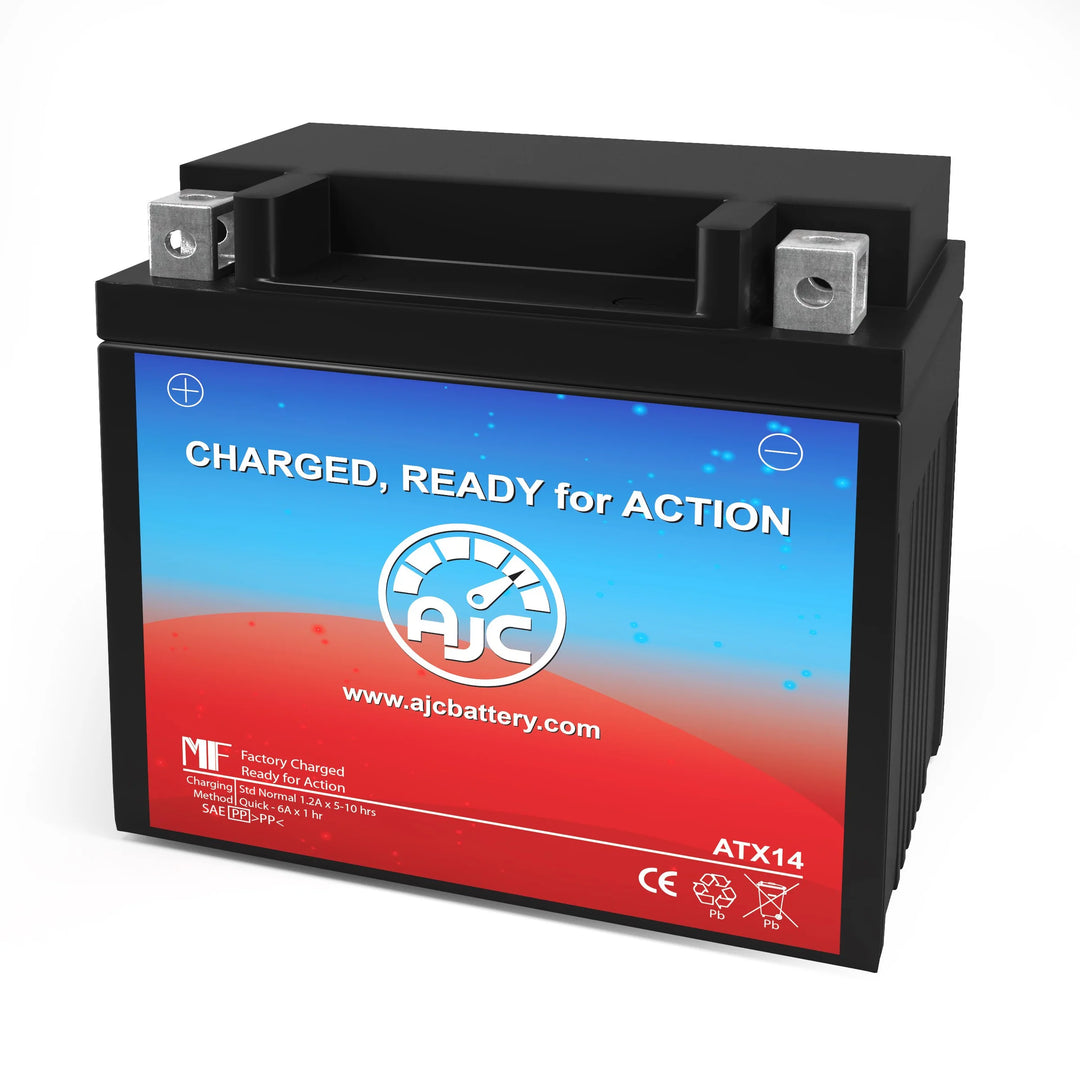 AJC Battery Compatible with Xtreme CYLA14BSXTA Powersports Battery
