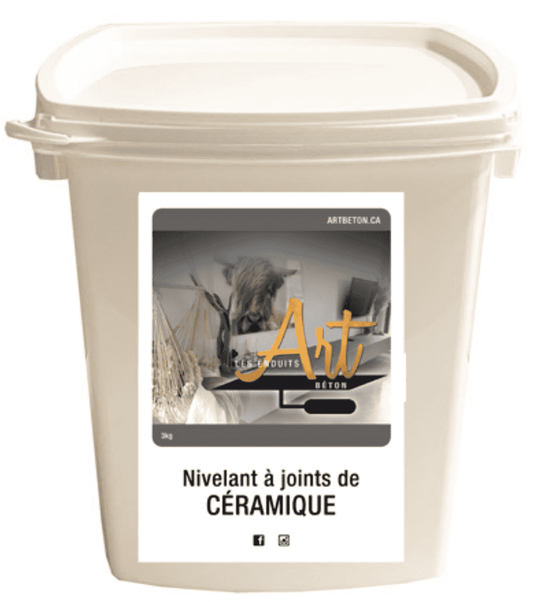 Concrete leveler for ceramic joints