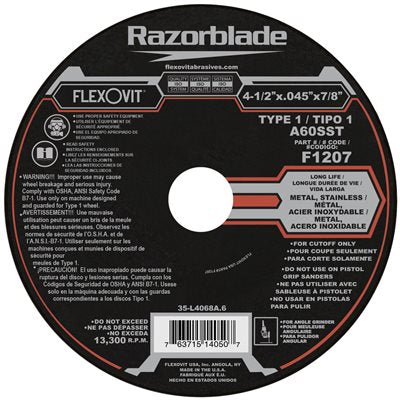 Metal Cutting Wheel - Razorblade