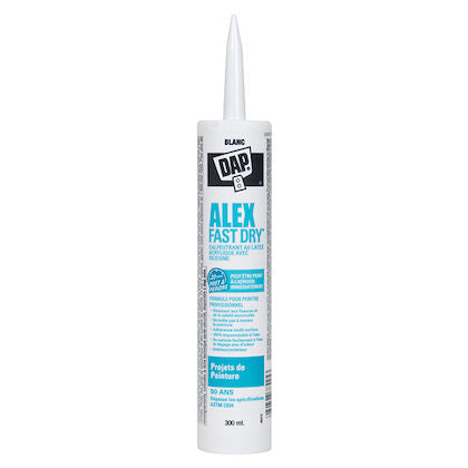 DAP ALEX FAST DRY Calfeutrant à base de latex acrylique avec silicone