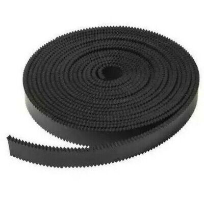 25' Neoprene Roll (Black) Rubber with Notches on Both Sides