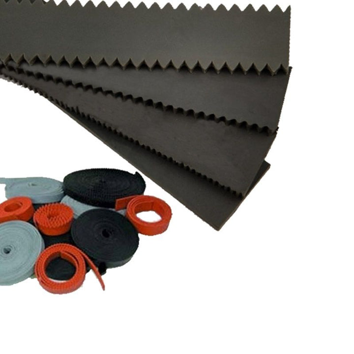 25' Neoprene Roll (Black) Rubber with Notches on Both Sides