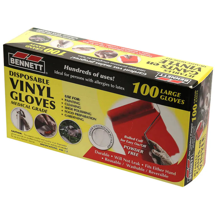 Vinyl exam gloves