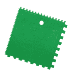 Multipurpose trowel with notches