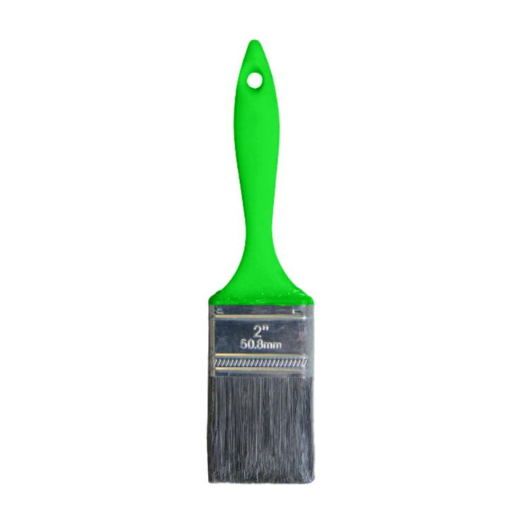 Bennett - Black Polyester Bristle Brush, Green Handle, Economical